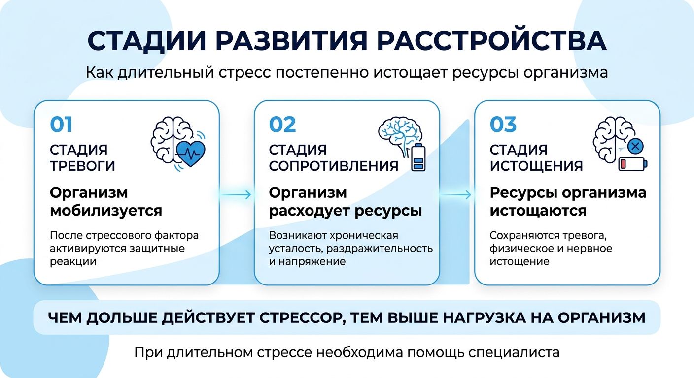 Лечение стресса в Кирове инфографика